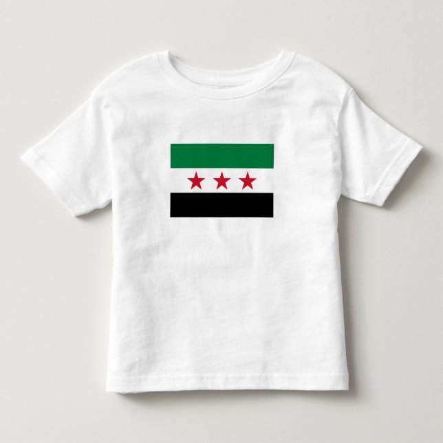 Syriens flagga t shirt (Framsida)