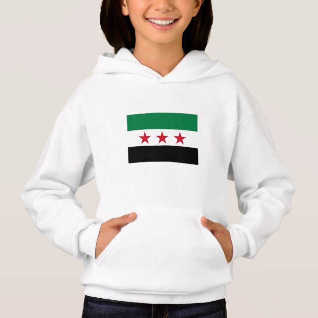 Syriens flagga t shirt (Framsida)