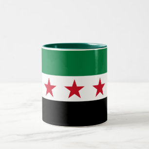 Syriens flagga Två-Tonad mugg