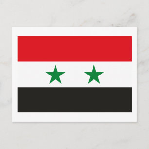 Syriens Flagga-vykort Vykort