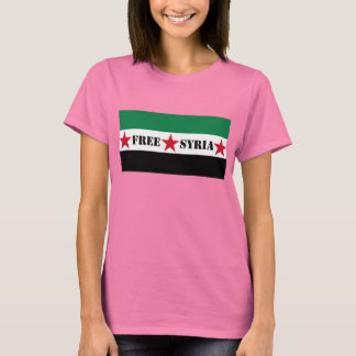 Syriens fria Flagga Dam Tee