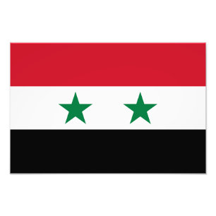 Syriens gamla flagga fototryck