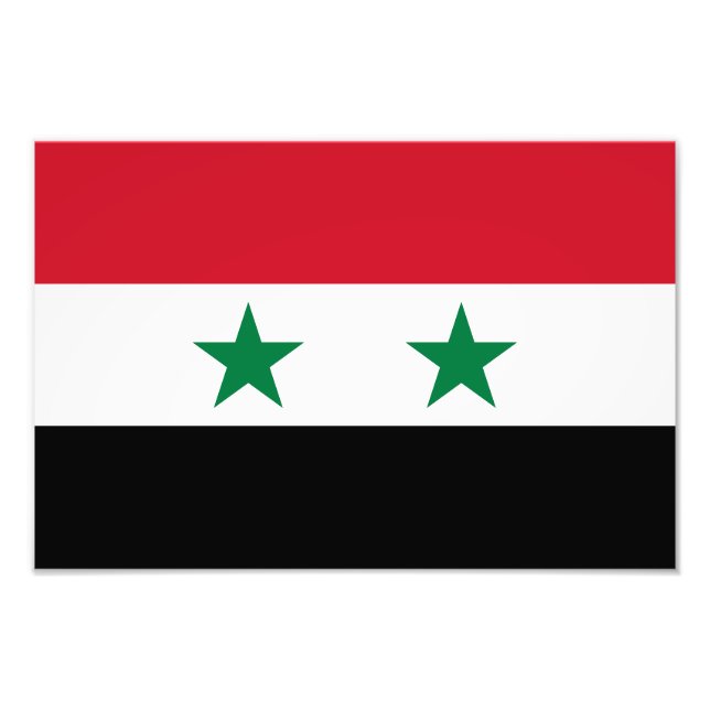 Syriens gamla flagga fototryck (Framsidan)