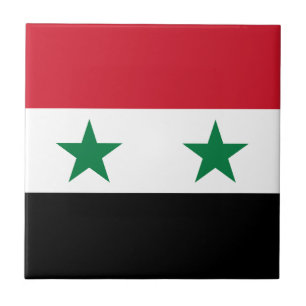Syriens gamla flagga kakelplatta