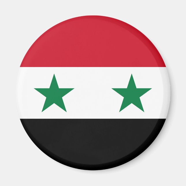Syriens gamla flagga magnet (Framsidan)