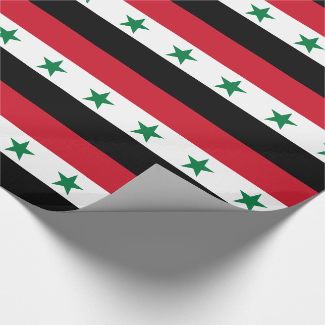 Syriens gamla flagga presentpapper (Hörn)