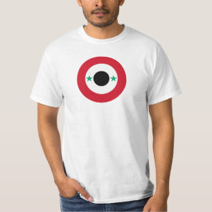 Syriens land flagga roundel runda symbol Arménatio T Shirt