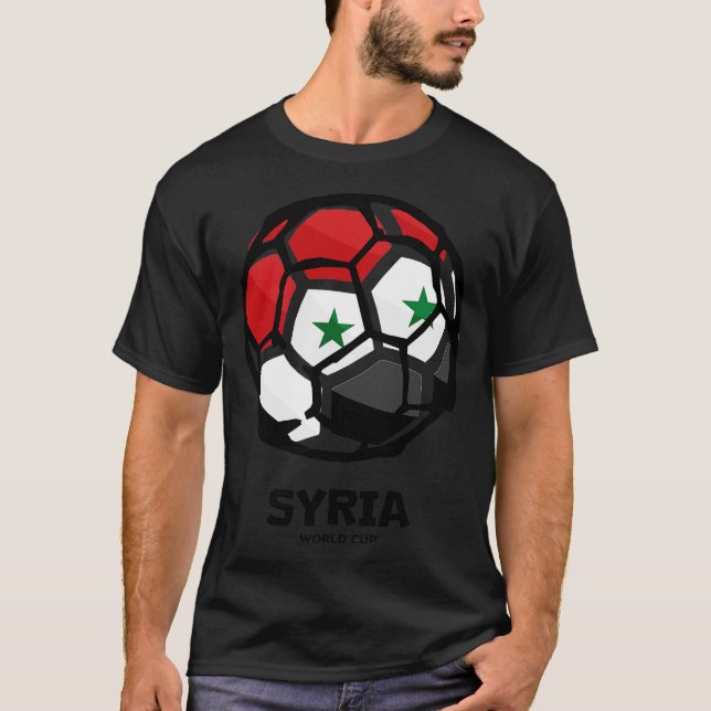 Syriens landsflagga t shirt (Framsida)