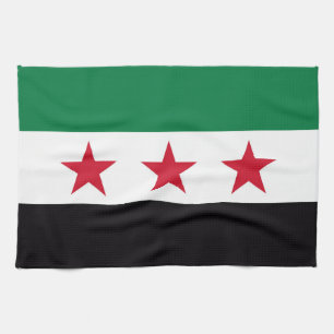 Syriens nya flagga revolution kökshandduk