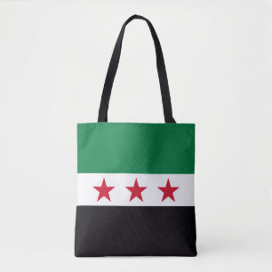 Syriens nya flagga revolution tygkasse