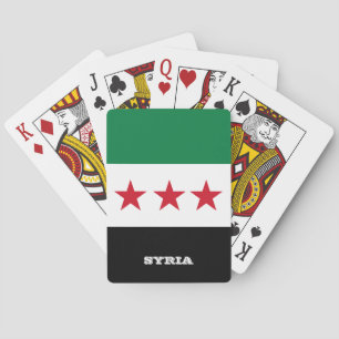 Syriens självständighetskort, patriotisk syrisk Fl Casinokort