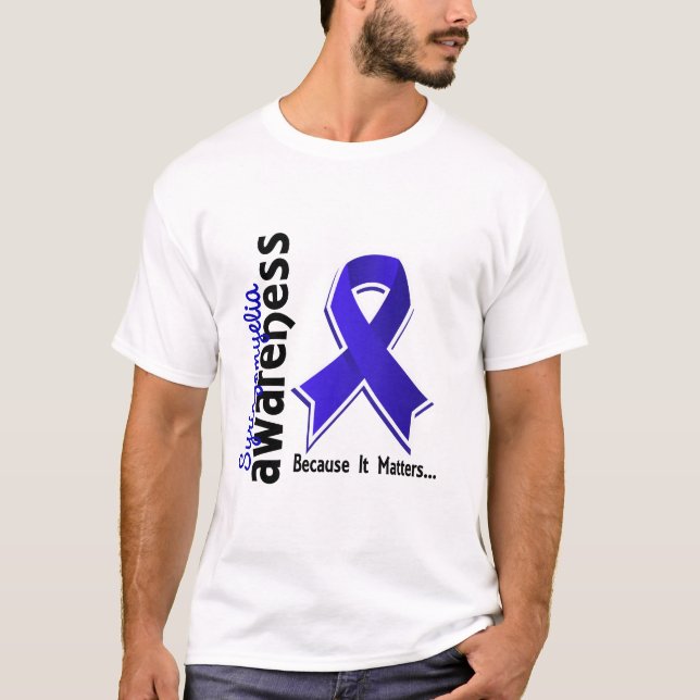 Syringomyelia medvetenhet 5 t-shirt (Framsida)