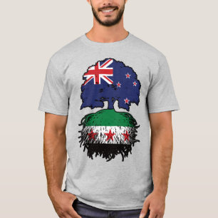 Syriska nyzeeländska rötter & kronträd t shirt