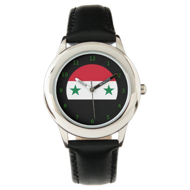 Syriskt flagga Watch Armbandsur (Framsida)
