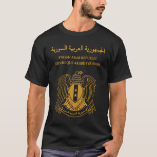 Syriskt pass, syrien, syrien, syrien flagga. t shirt