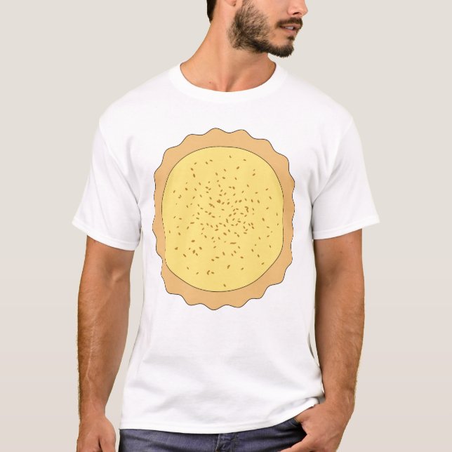 Syrlig Pie. för Custard T-shirt (Framsida)