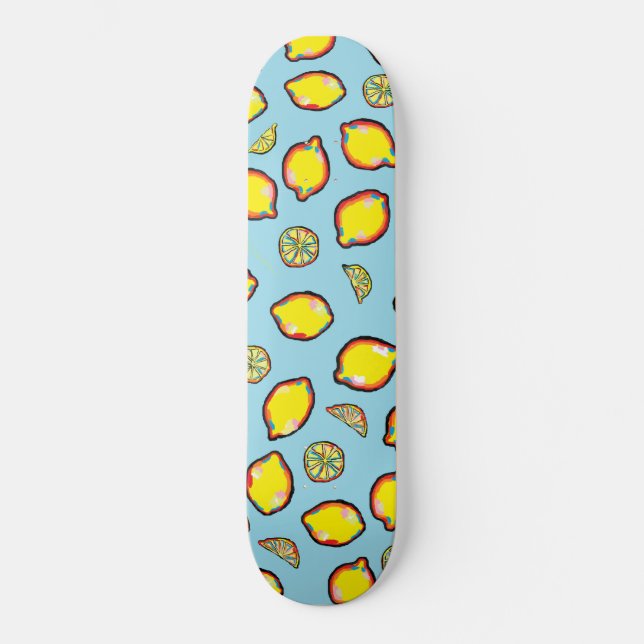 Syrlig Skateboard för citron (Framsida)
