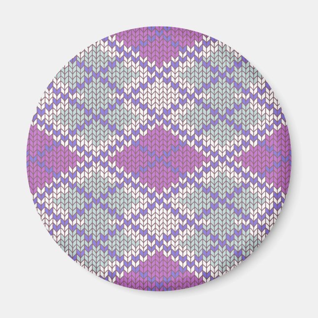 SYRLILAJ ARGYLE-TRICKÅ Rund magnet (Framsidan)