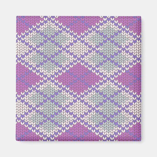 SYRLILAJ ARGYLE-TRICKÅ Square Magnet (Framsidan)
