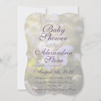 Syrlilja Baby Shower Inbjudan