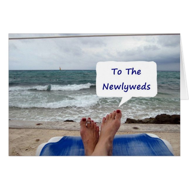 SYRRAN HOPPAS DINA HONEYMOON-LASTOR FÖR NÄRVARANDE HÄLSNINGSKORT (Framsidan Horizontal)