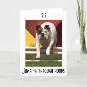 *SYRRAN* JUMPING THRU RINGAR TO WISH U GRATTIS PÅ KORT