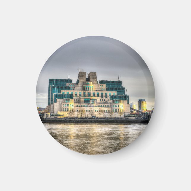 SYRRAN Secret Service Byggnad London Magnet (Framsidan)