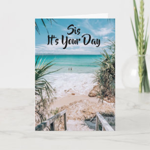 **SYRRAN** SUNSHINE / BLÅ HIMMEL BIRTHDAG ÖNSKEMÅL KORT