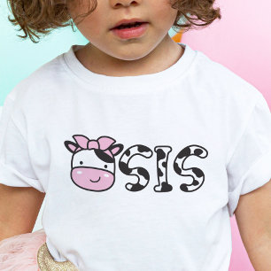 Syrran Syster Cow Födelsedagsfest T-Shirt