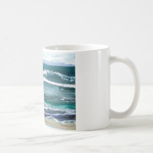 Syrsa hav - gåvor för havvågarstrand kaffemugg
