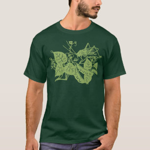 Syrsa på grönt t shirt