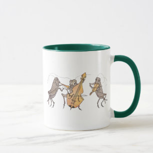 Syrsamusikband med hornen, violoncellen & fiolen mugg