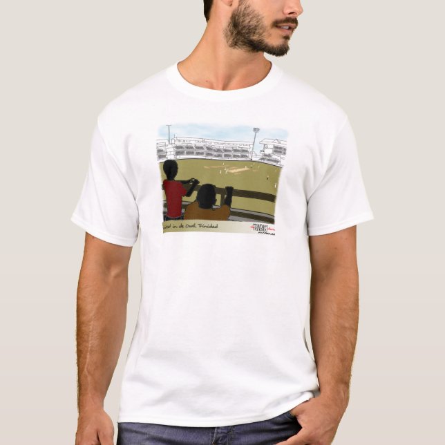 Syrsan på drottningen parkerar Oval Tee (Framsida)