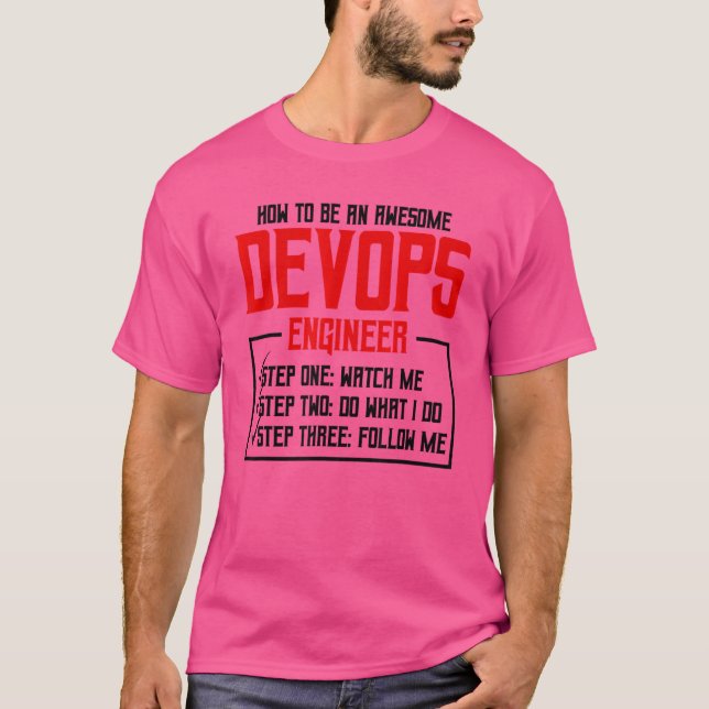 Sys admin and development for a Cloud Devops engin T Shirt (Framsida)
