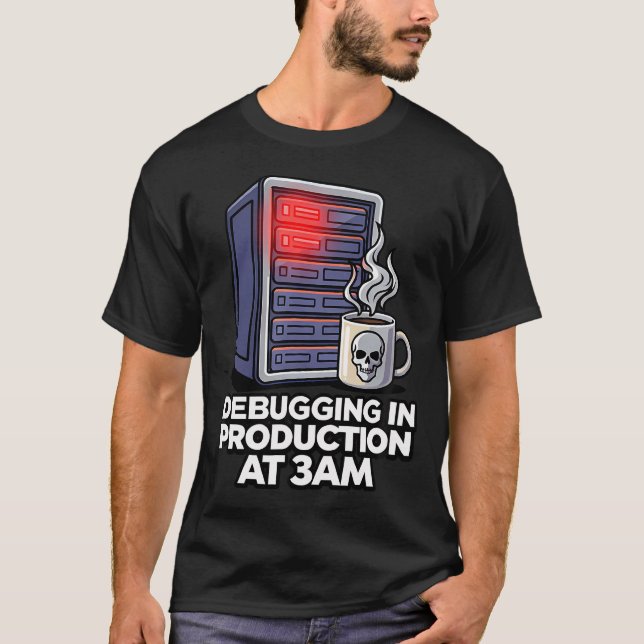 Sysadmin Devops Felsökning I Produktion På T Shirt (Framsida)