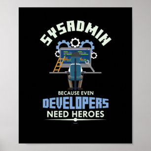 Sysadmin eftersom även utvecklare behöver hjältar poster
