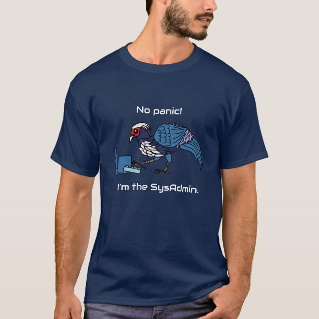 SysAdmin Kalij pheasant T Shirt (Framsida)