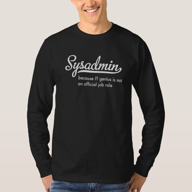Sysadmin T Shirt (Framsida)