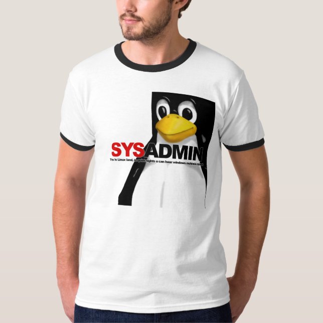 sysadmin-T T-shirt (Framsida)