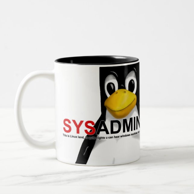 SYSADMIN Två-Tonad MUGG (Vänster)