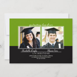 Syskon 2 Photo Studenten meddelande Inbjudningar