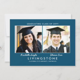 Syskon 2 Photo Studenten meddelande Inbjudningar