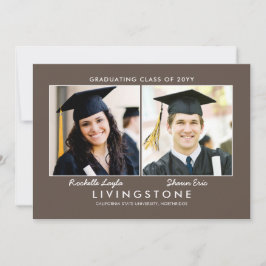 Syskon 2 Photo Studenten meddelande Inbjudningar