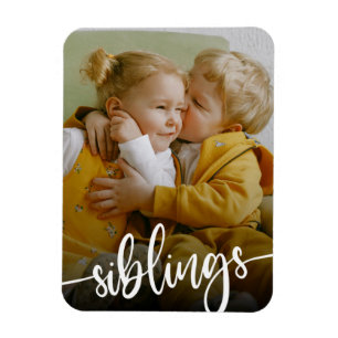 Syskon Brother Sister Photo Magnet