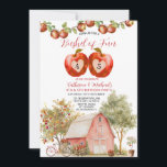 Syskon Bushel of Roligt Birthday Apple Kid Birthda Inbjudningar<br><div class="desc">Editable Syskon Bushel of Roligt Birthday Kids,  Apple Orchard Birthday Investigation,  Autumn Red Play Apple Barn Birthday,  Apple and Farmer Inbjudan,  ZB5</div>