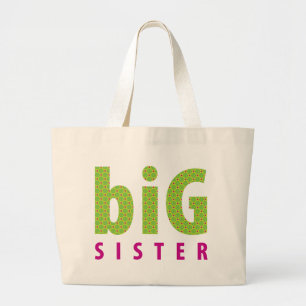 SYSKON COLLECTION - storsyster {lime} Jumbo Tygkasse