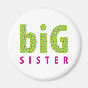 SYSKON COLLECTION - storsyster {lime} Magnet