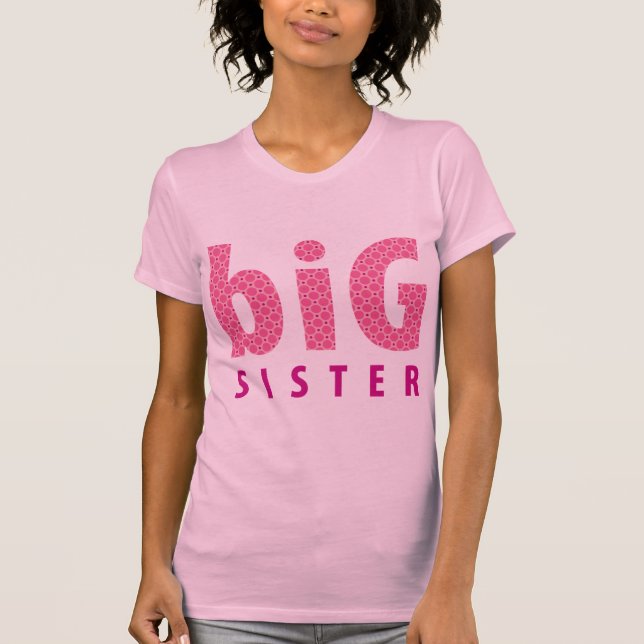 SYSKON COLLECTION - storsyster {rosa} Tee Shirt (Framsida)
