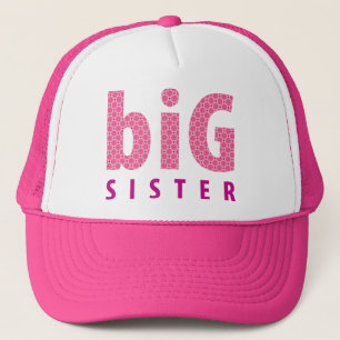 SYSKON COLLECTION - storsyster {rosa} Truckerkeps