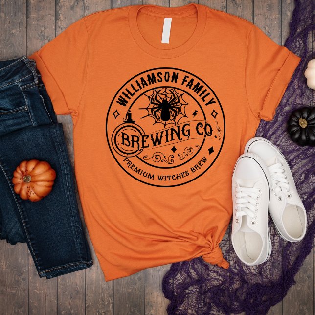 Syskon Family Namn Halloween Witches'Brew T Shirt (Skapare uppladdad)